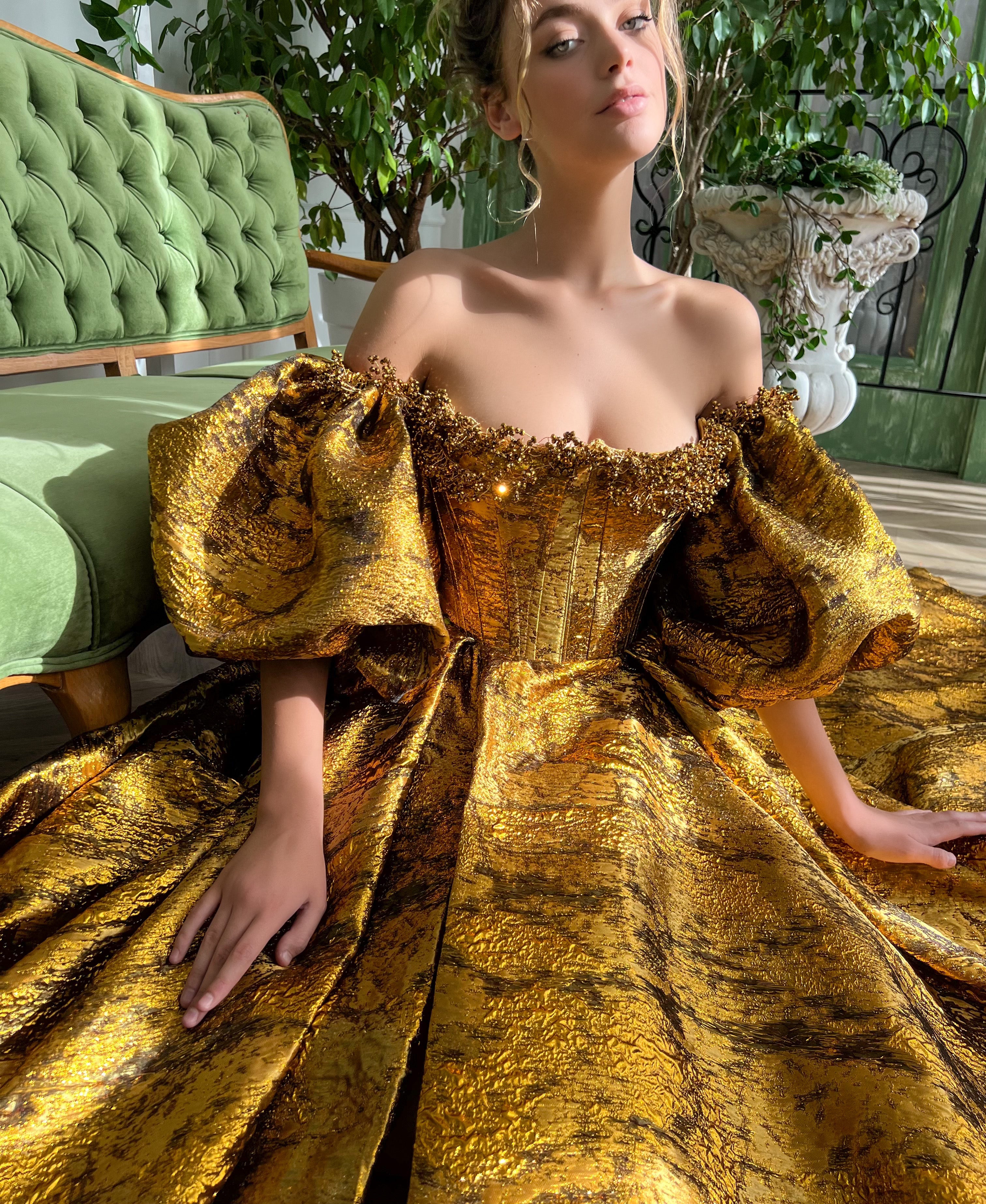 Foliage Royal Gown Teuta Matoshi Foliage Royal Gown Teuta Matoshi