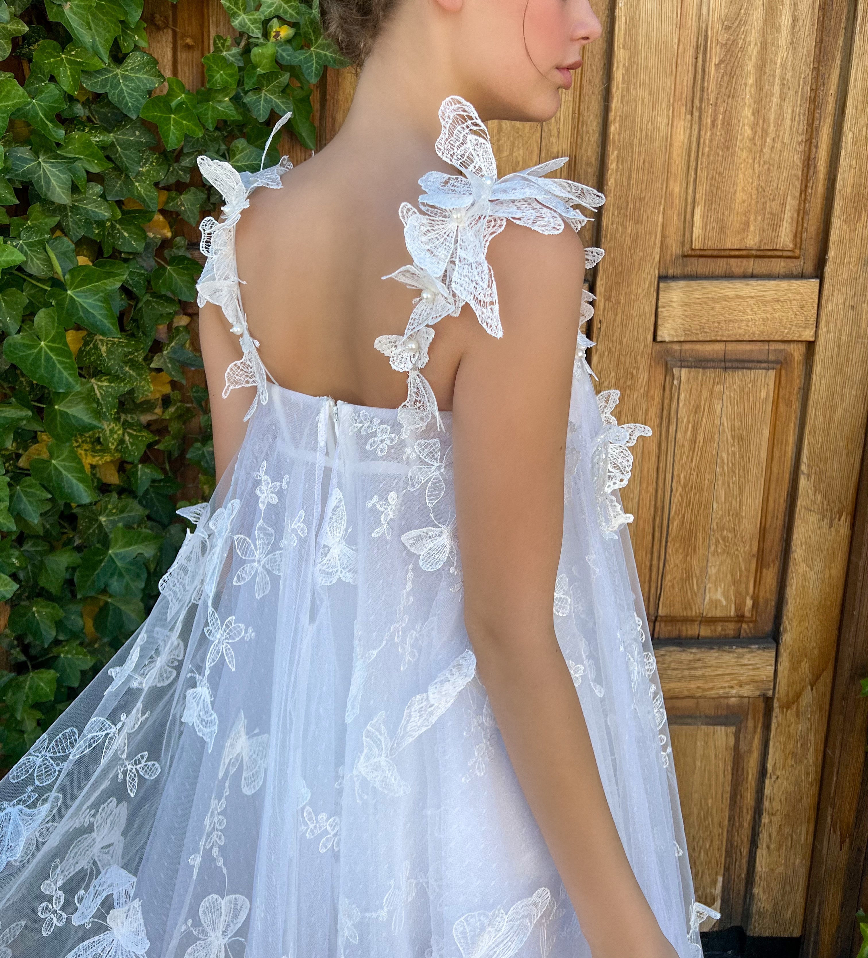 Butterfly Meadow Mini Dress Teuta Matoshi